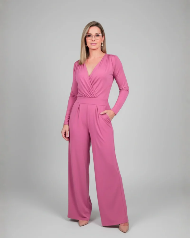 Calça Pantalona - Rosa Chá