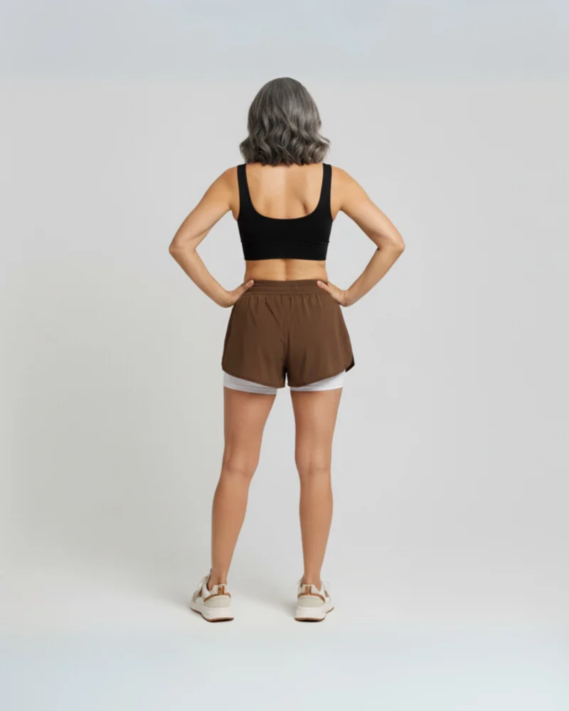 Short NexOne Duplo - Marrom