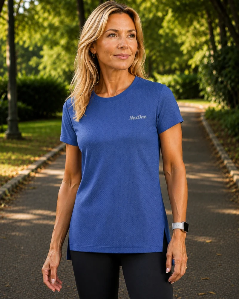 Blusa NexOne Alongada Azul Profundo